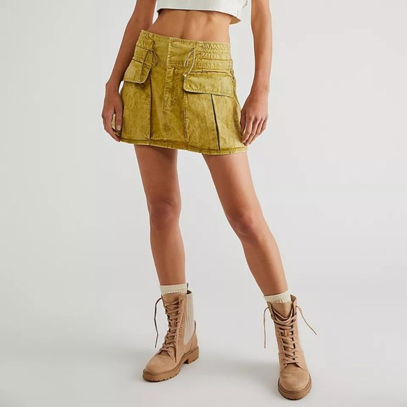Free People Somewhere, Anywhere Mini Skirt - Picture 1 of 7